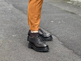 Smart Italian brogue. European made dress shoe in leather. Beautiful quality women's shoes.