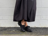 Italian lace up brogue. Textured  leather of high quality. Beautiful European made women's dress shoes.