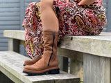 Beautiful quality European boots made in Italy. Soft textured leather in brown and black. Women's boots