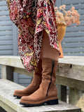 Beautiful quality European boots made in Italy. Soft textured leather in brown and black. Women's boots